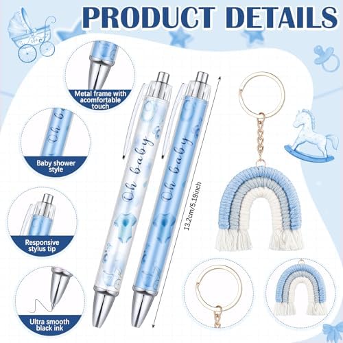 20 Piece Baby Shower Favor Gift Set with Pens and Keychains