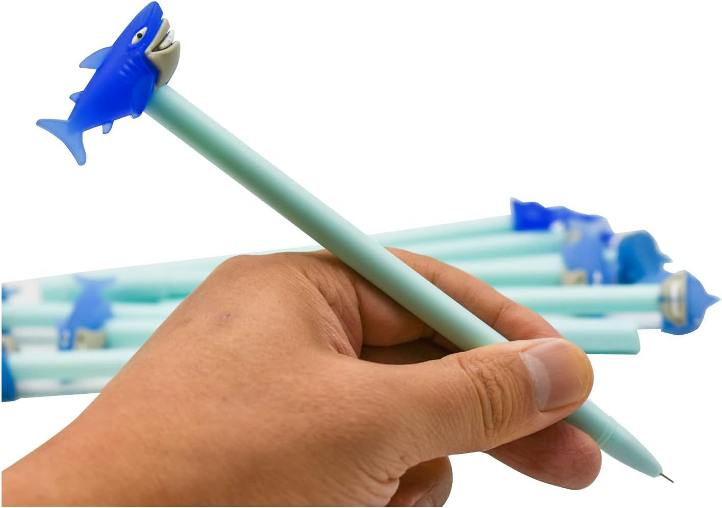 9 PCS Shark Gel Pens Cartoon Design School Office Gift