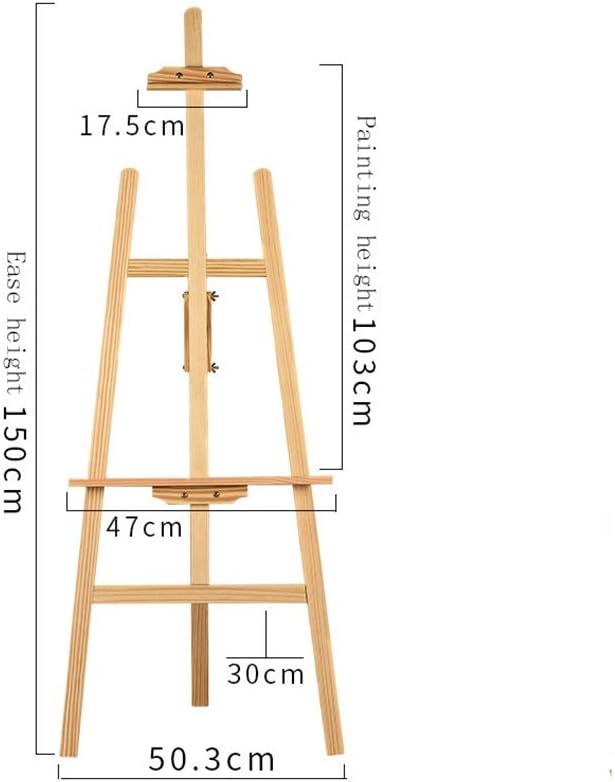 150cm High Foldable Pine Easel with Adjustable Stand