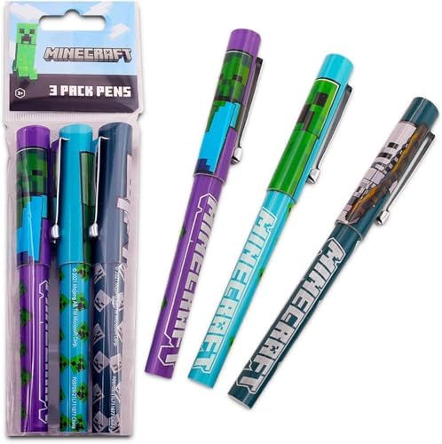 Minecraft Party Favors Set 12 Pc Pens
