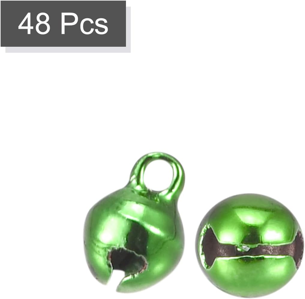 Uxcell Jingle Bells 14 Inch 48pcs Copper Green Craft Bells