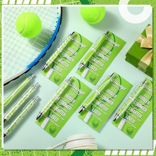 60 Pcs Tennis Party Favors Set with Pens and Cards