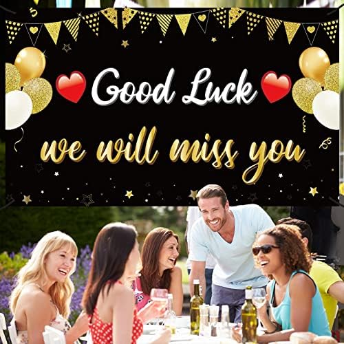 Pimvimcim Good Luck Farewell Banner Decor
