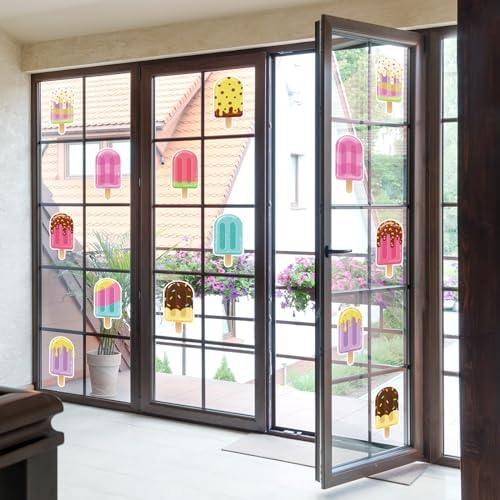 Dianelhall 45 Pcs Ice Pop Birthday Decorations