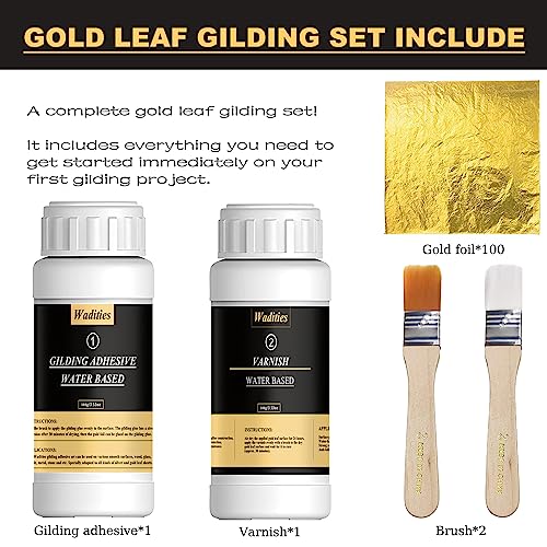 Gold Leaf Gilding Adhesive Set for Arts and Crafts