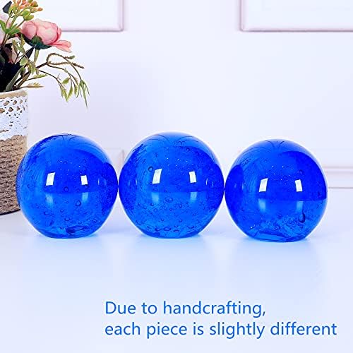Eustuma Hand Blown Glass Ocean Bubbles Figurine