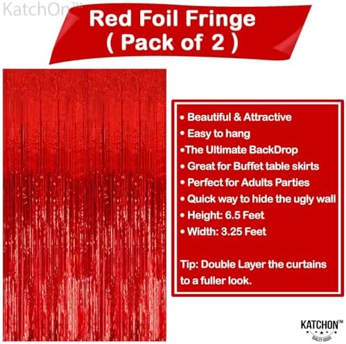 KatchOn XtraLarge Red Streamers for Party Decorations