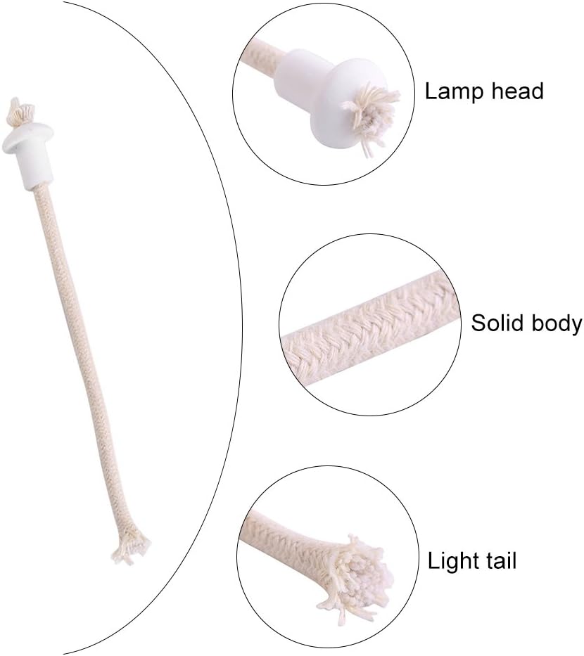 7Pcs Heat Kerosene Wick for Oil Lantern and Wine Bottle Candles