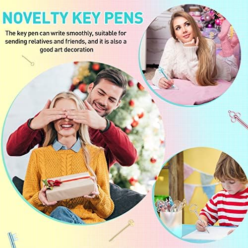 Thenshop 96 Pcs Retro Key Shape Gel Pens