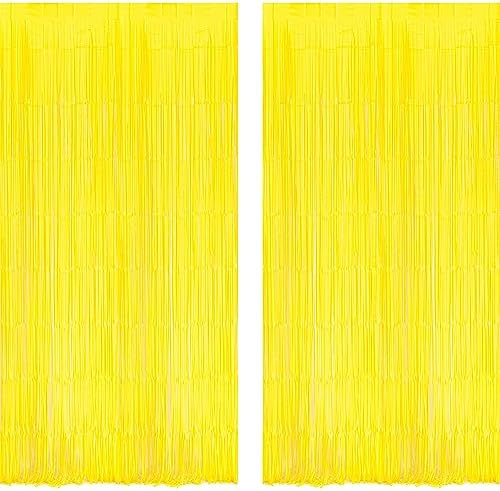 Braveshine Foil Fringe Curtain Backdrop 2 Pack