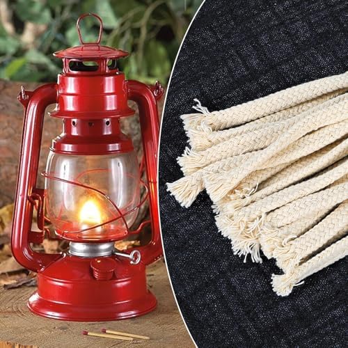 20 Pcs 14 Inch Round Oil Lamp Wicks Cotton Braided
