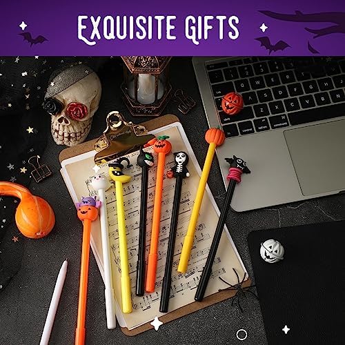 SANNIX 20pc Halloween Cartoon Gel Pens for Kids Party Favors
