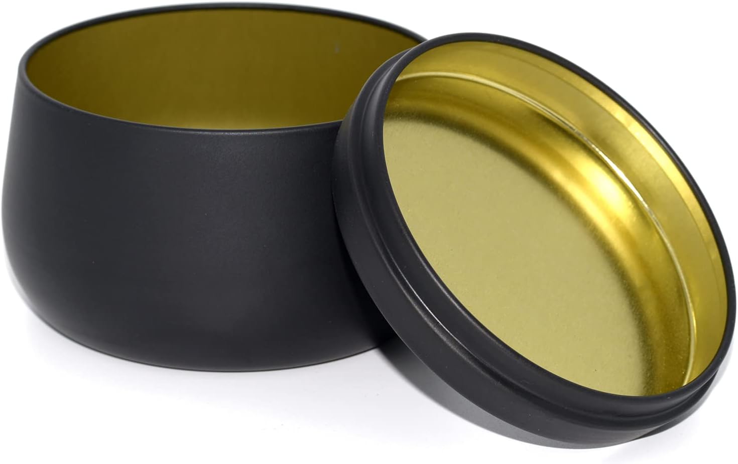 24 Pack 8oz Black Candle Jars With Lids