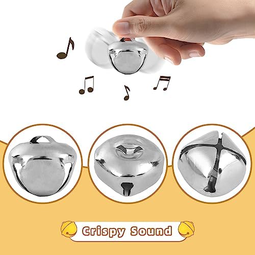 VGOODALL 250PCS Assorted Size Silver Jingle Bells