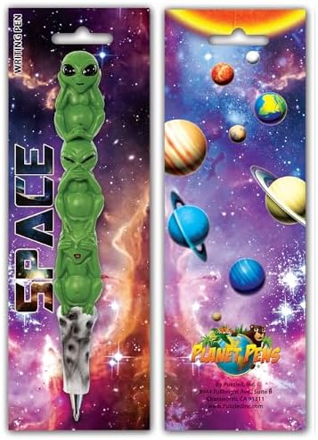 Three Wise Aliens Novelty Pen - 6 Inches Cool Fun Writing Tool