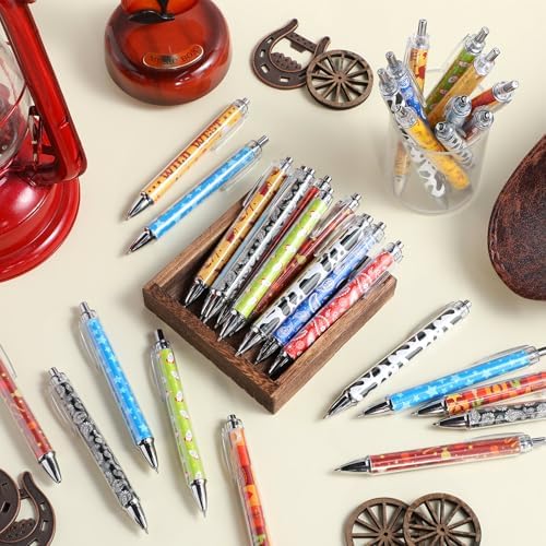 Kosiz 48 Pcs Cartoon Western Cowboy Ballpoint Pens Bulk