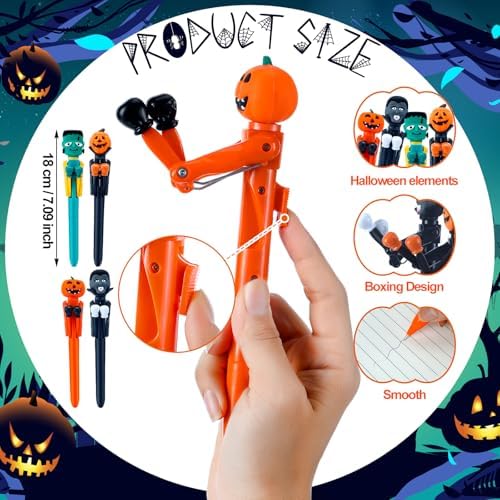 12 Pcs Halloween Boxing Pen with Punchy Design