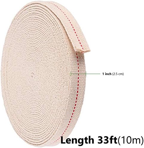 HAKZEON 2 Rolls 1 Inch Oil Lamp Wicks 33 Feet Long