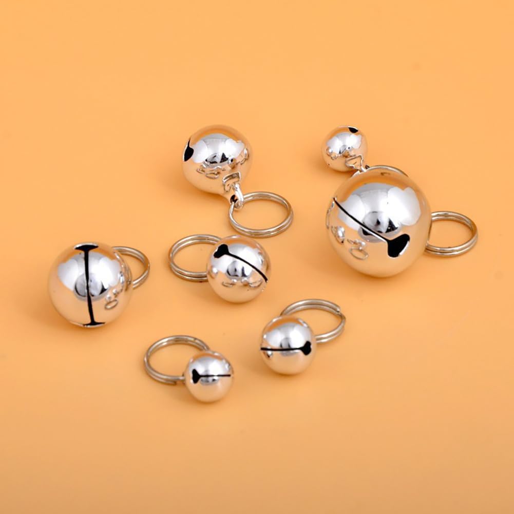 20 Pcs 16mm Pet Collar Bells with Ring