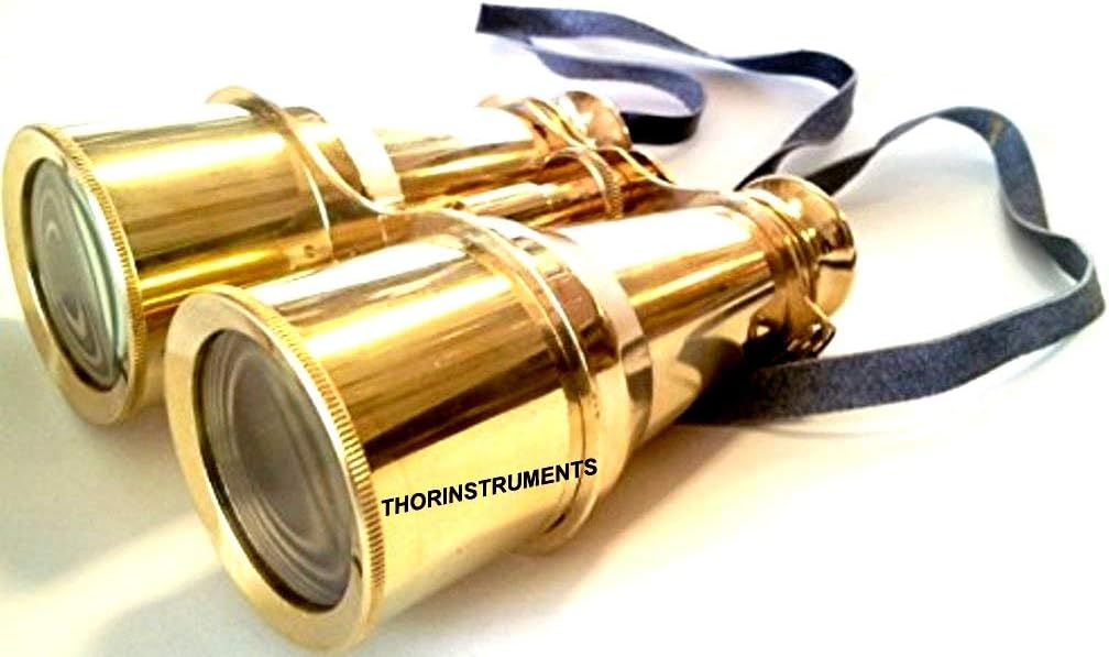 Nautical Captains Solid Brass Binoculars 6 Inches