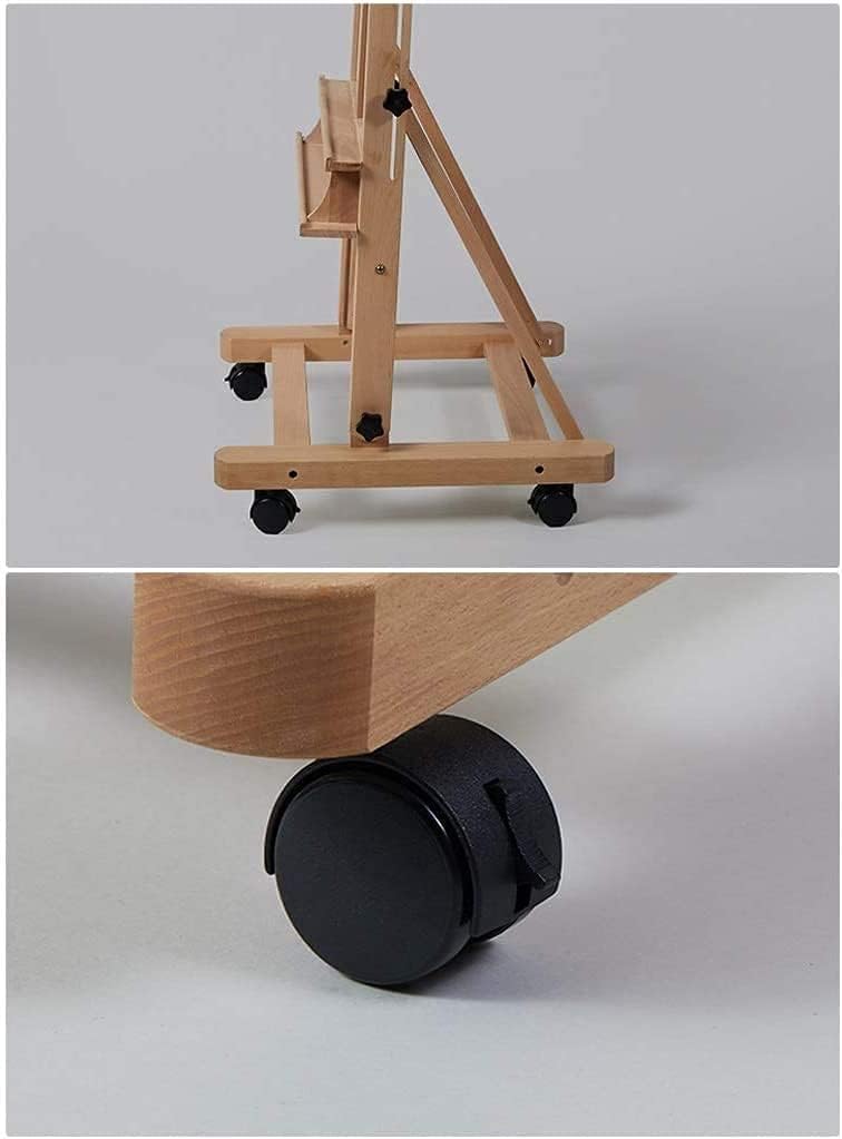 Artist Easel Stand Large Canvas Poster Display Easel with Wheels