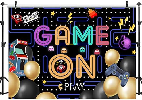 Lofaris 5x3ft Colorful Lights Game On Backdrop