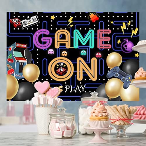Lofaris 5x3ft Colorful Lights Game On Backdrop