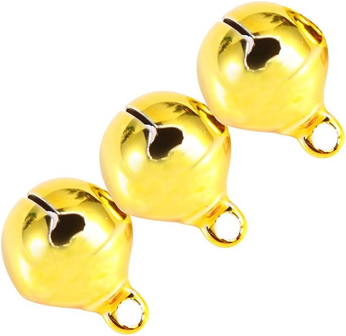 ABOOFAN 100pcs Mini Metal Jingle Bells Christmas Decoration