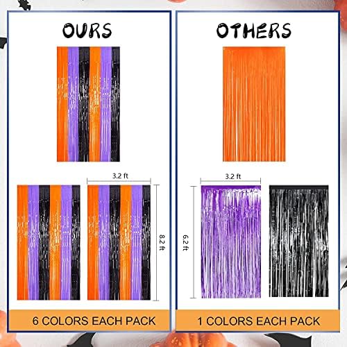 LOLStar 3 Pack Photo Booth Props Halloween Backdrop Curtains