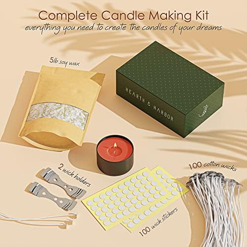 Hearth And Harbor Natural DIY Candle Making Kit