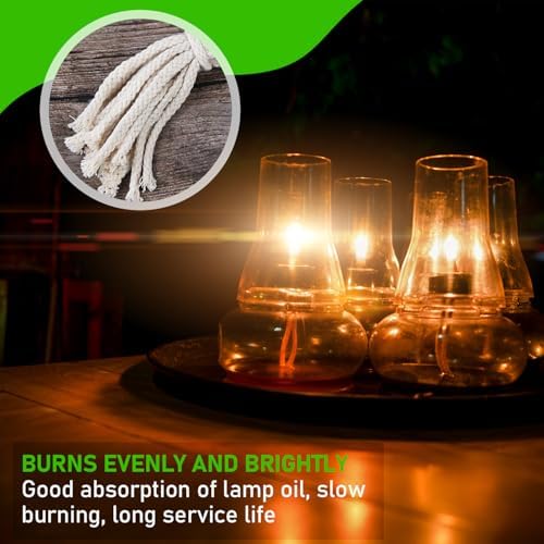 100PCS Round Cotton Oil Lamp Wicks 14 Inch