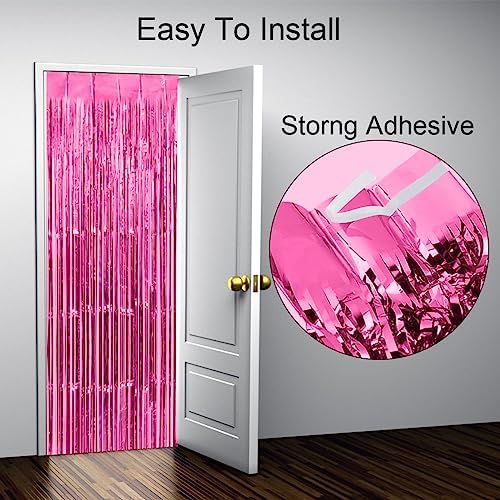 Foil Fringe Curtain 32x82ft 2 Pack for Party Backdrops