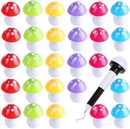 Mushroom Ballpoint Pens Blue Ink 05mm Novelty Cartoons 30 PCS