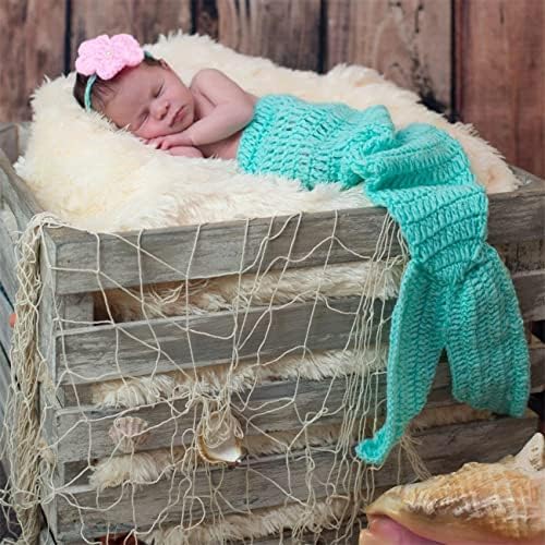 MG House Baby Mermaid Costume Set for Newborn Photography