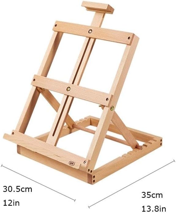 Portable Slope Adjustable Canvas Display Stand for Artists and Kids