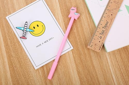 YYaaloa 28pcs Alpaca Shaped Gel Ink Pens 05mm Black