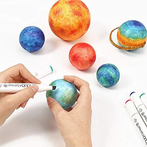 Crafare 4 Inch White Craft Foam Balls 24Pcs for Crafts and Projects
