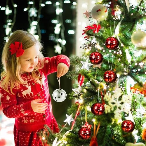 18PCS Large Jingle Bells for Christmas Crafts and Decor