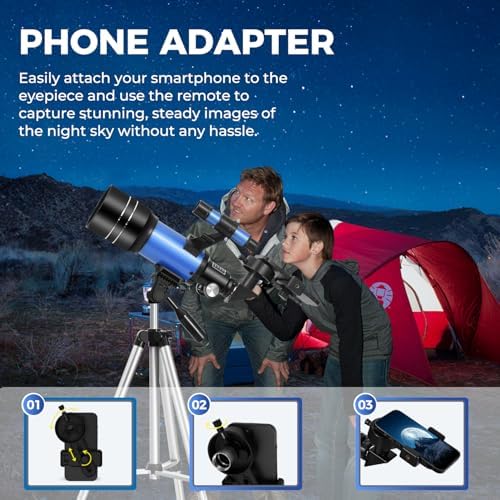 ESAKO Telescope for Kids and Beginners with 3 Eyepieces