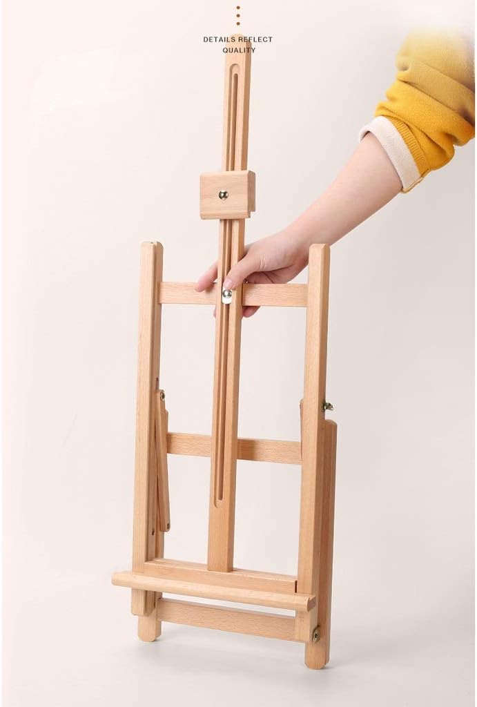 Portable Beech Wood Easel with Adjustable Height