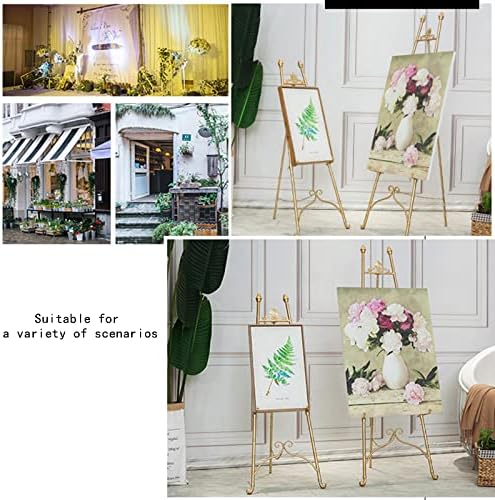 Gold Adjustable Display Easel 120cm Portable Stand
