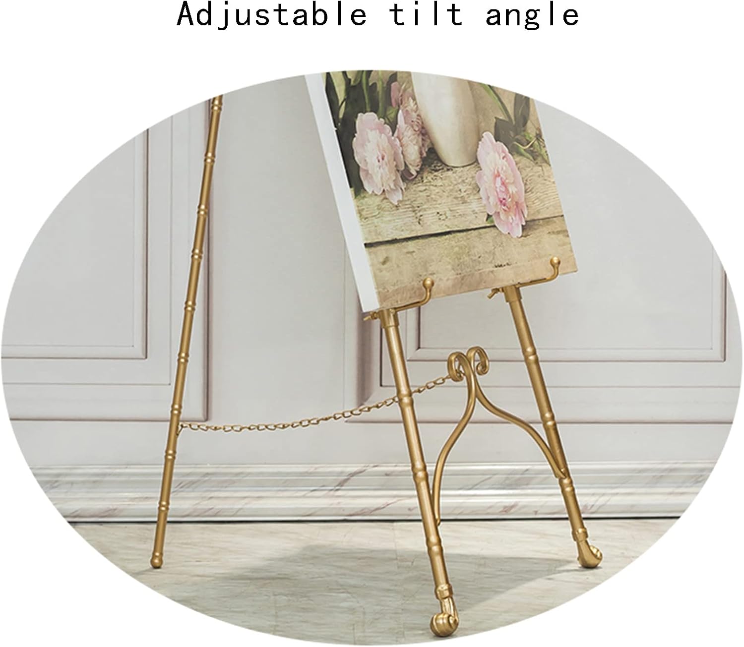 Gold Adjustable Display Easel 120cm Portable Stand