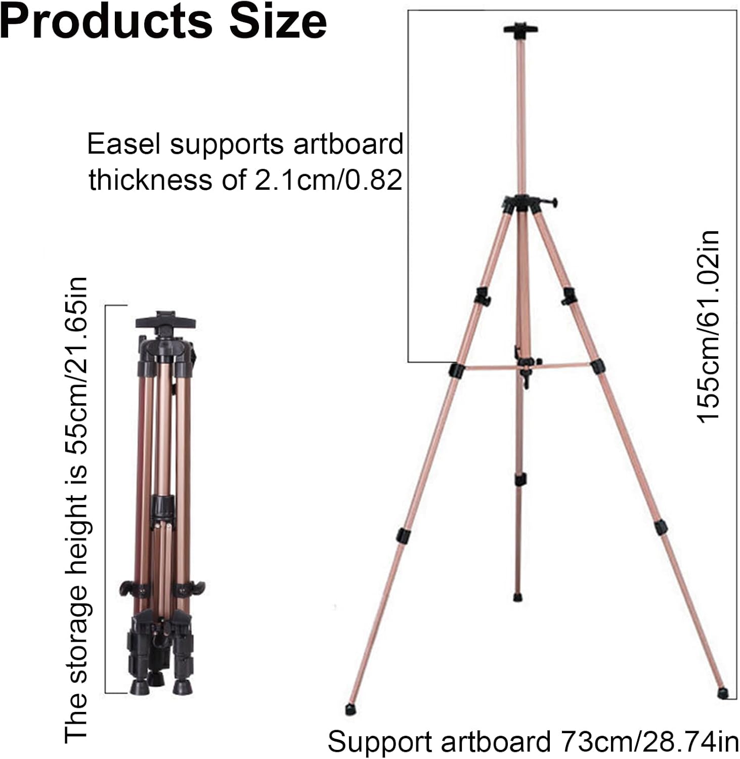 Adjustable Folding Easel with Storage Bag