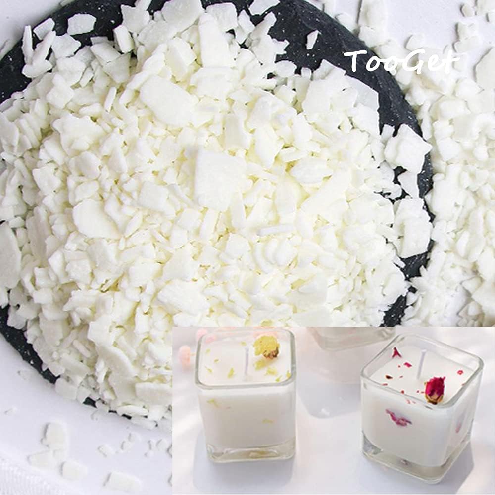 TooGet Pure White Soy Wax Flakes 2 Pound for Candle Making
