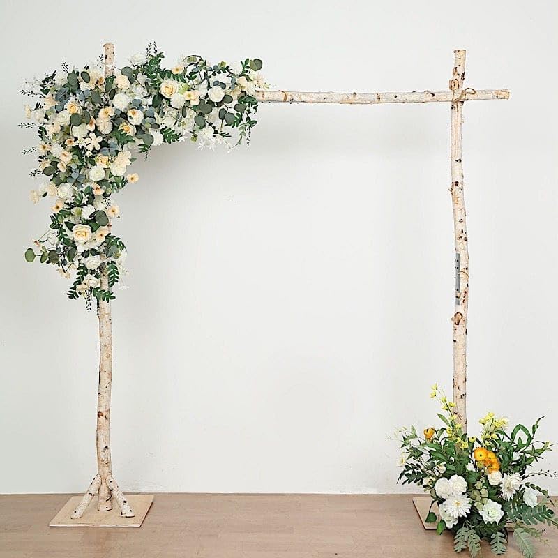 Balsa Circle 75 Feet Natural Birch Wood Wedding Arch