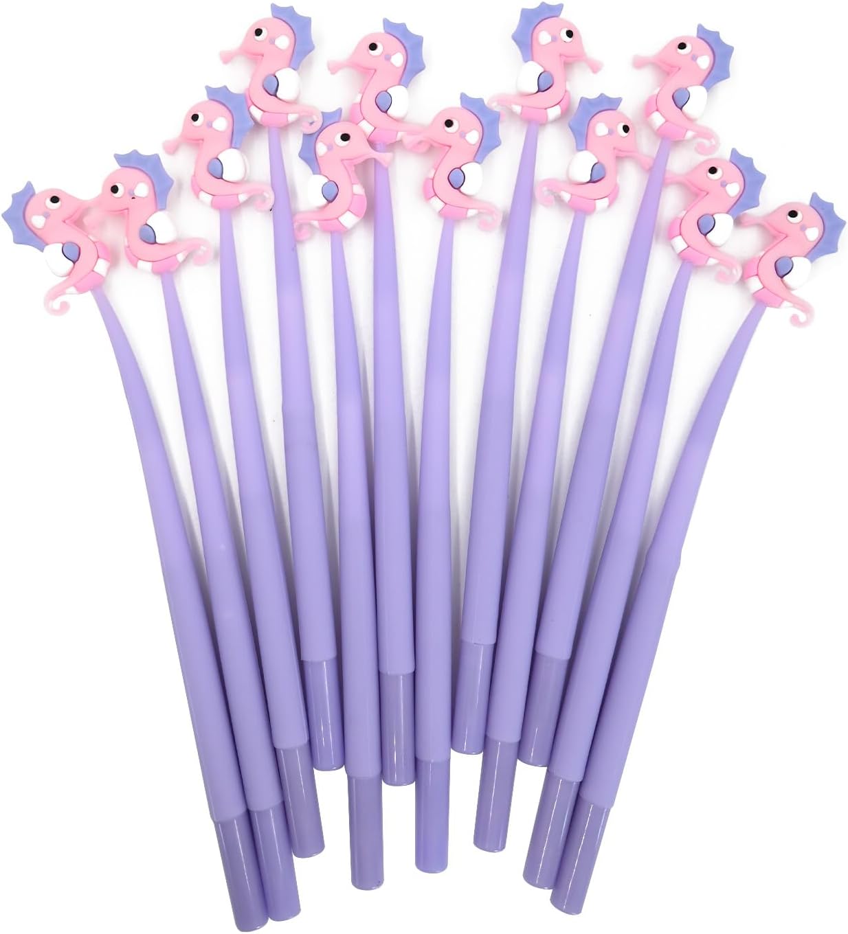 12 PCS Kawaii Seahorse Shaped Gel Pens