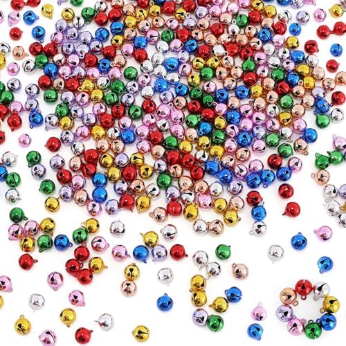 LIGHOON 120 Pcs 12 Inch Colorful Craft Bells