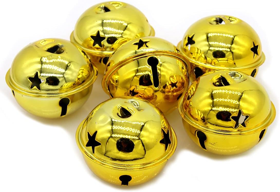 LXZ Decorative Round Bells in Gold