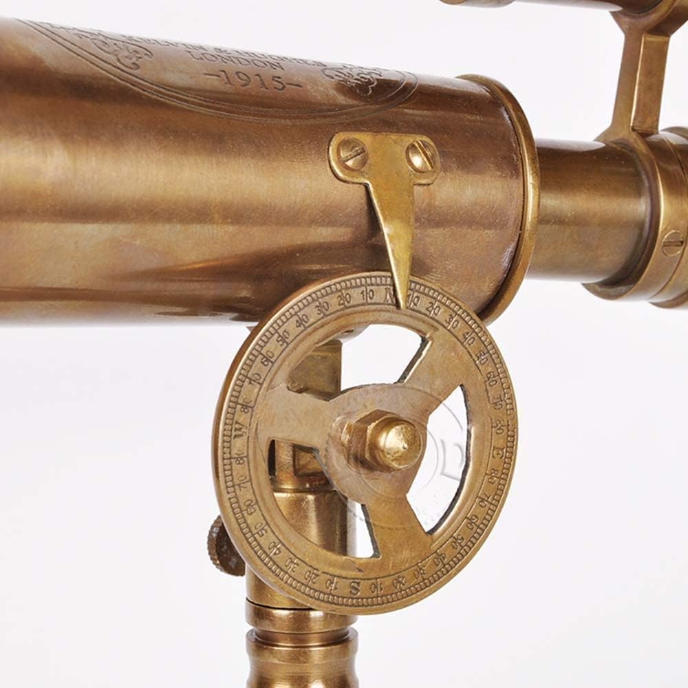 Retro Brass Telescope Ornament for Home Decor