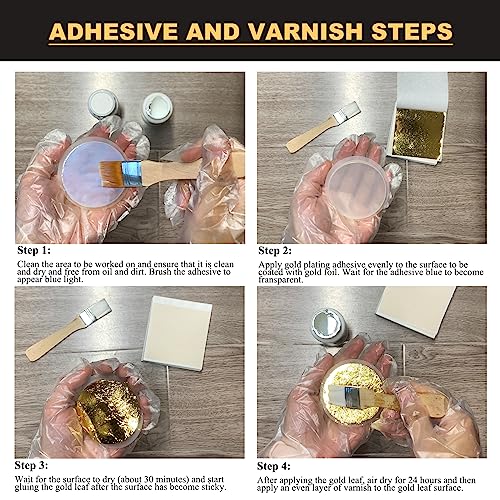 Gold Leaf Gilding Adhesive Set for Arts and Crafts